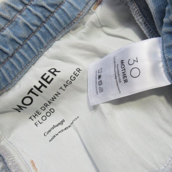 NWT Mother The Drawn Tagger Flood in Cowabunga Loose Slouchy Jeans 30 - Picture 10 of 13